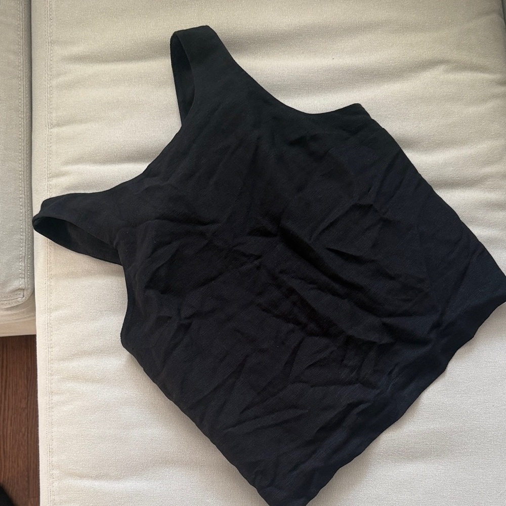 French Connection Black Tank Bow Back